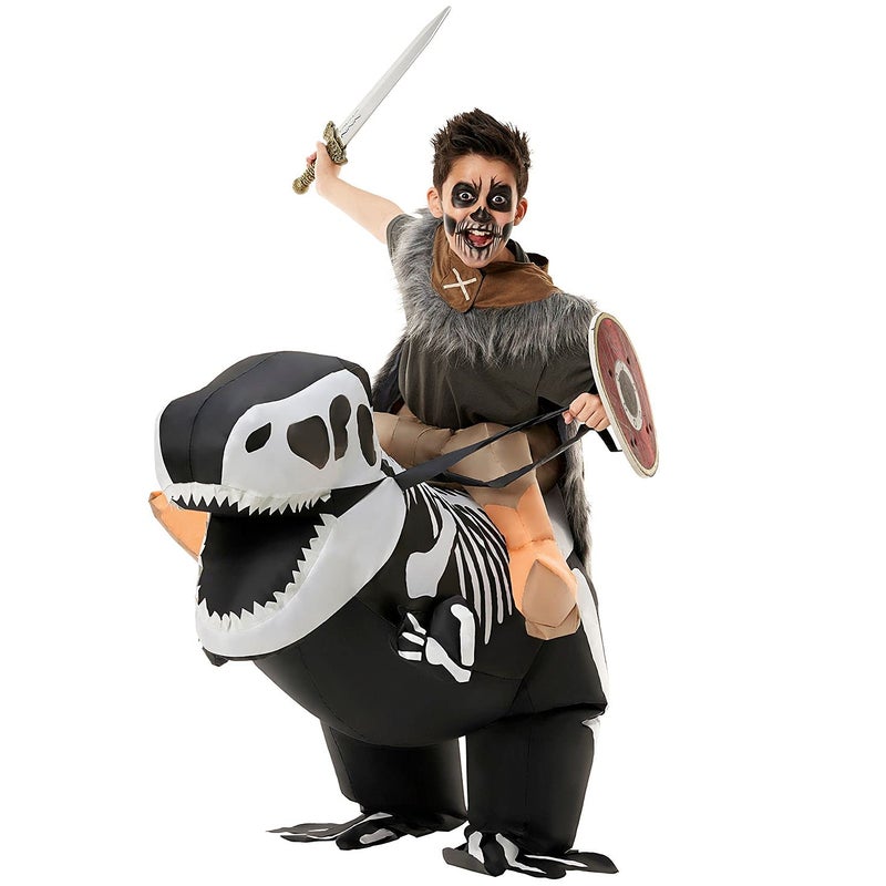 Morph Inflatable Skeleton Dinosaur Costume Kids  TRex Blow Up Skeleton Dinosaur Costume  Inflatable Dino Costume Kids - Image 4